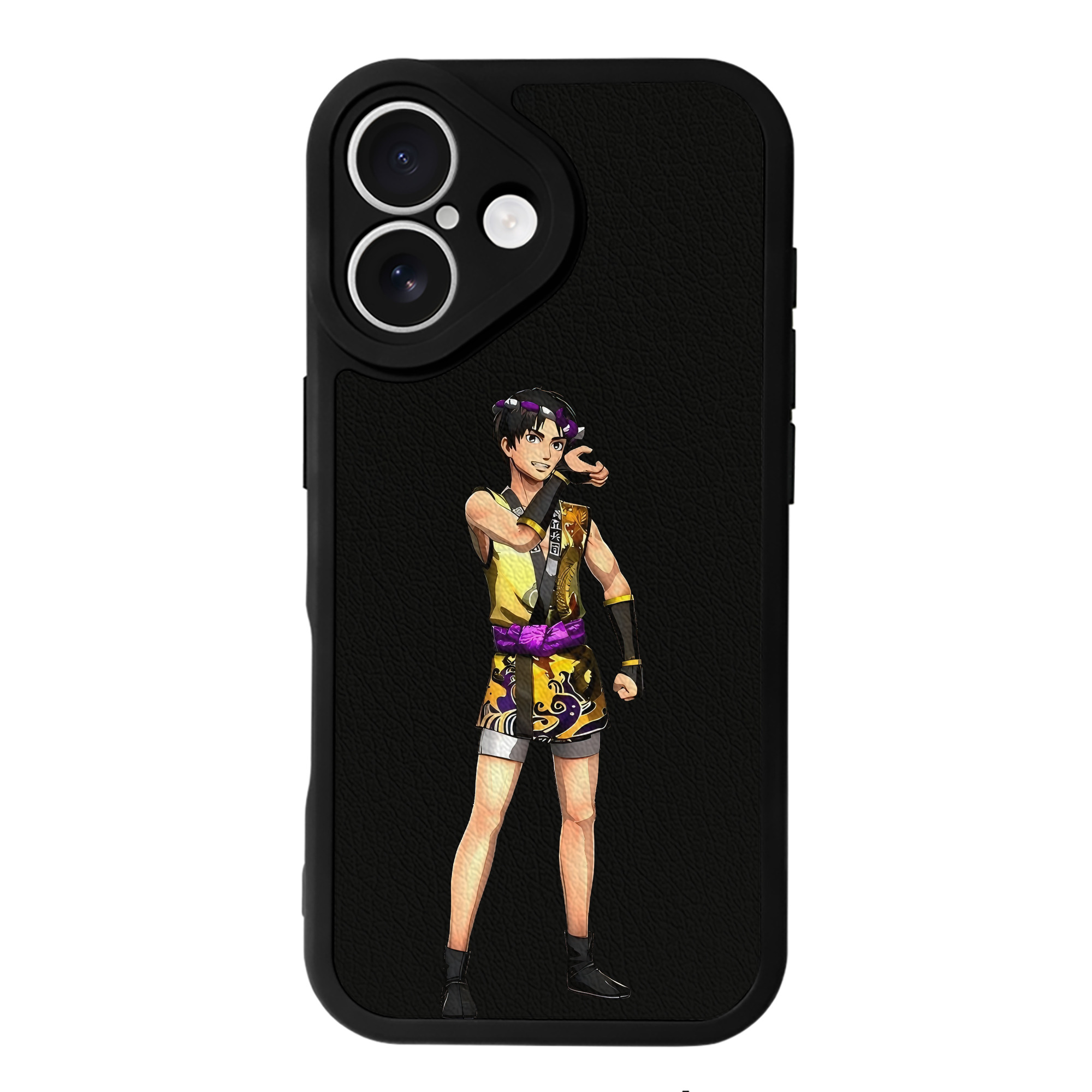 （画像用） 進撃の巨人 リヴァイ·アッカーマン Attack on Titan Levi Ackerman 【iPhone 16シリーズ対応】シリコンスマホケース（レザー調） 材質：シリコン